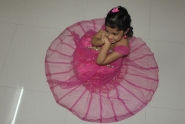 Varshitha in Pink Pink